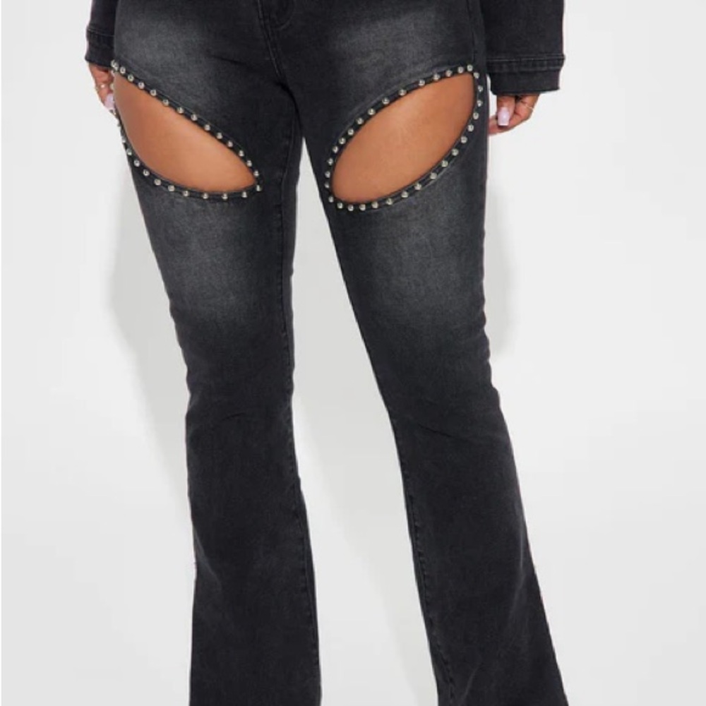Studded Black Women's Jeans